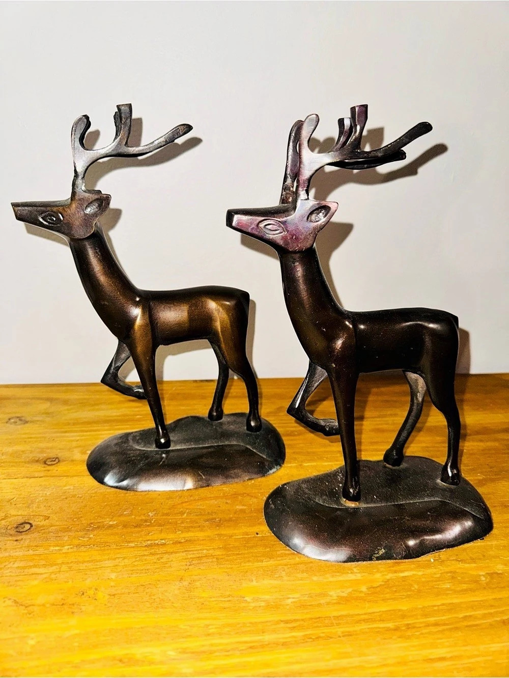 Vintage brass Pair of rainDeer sculpture